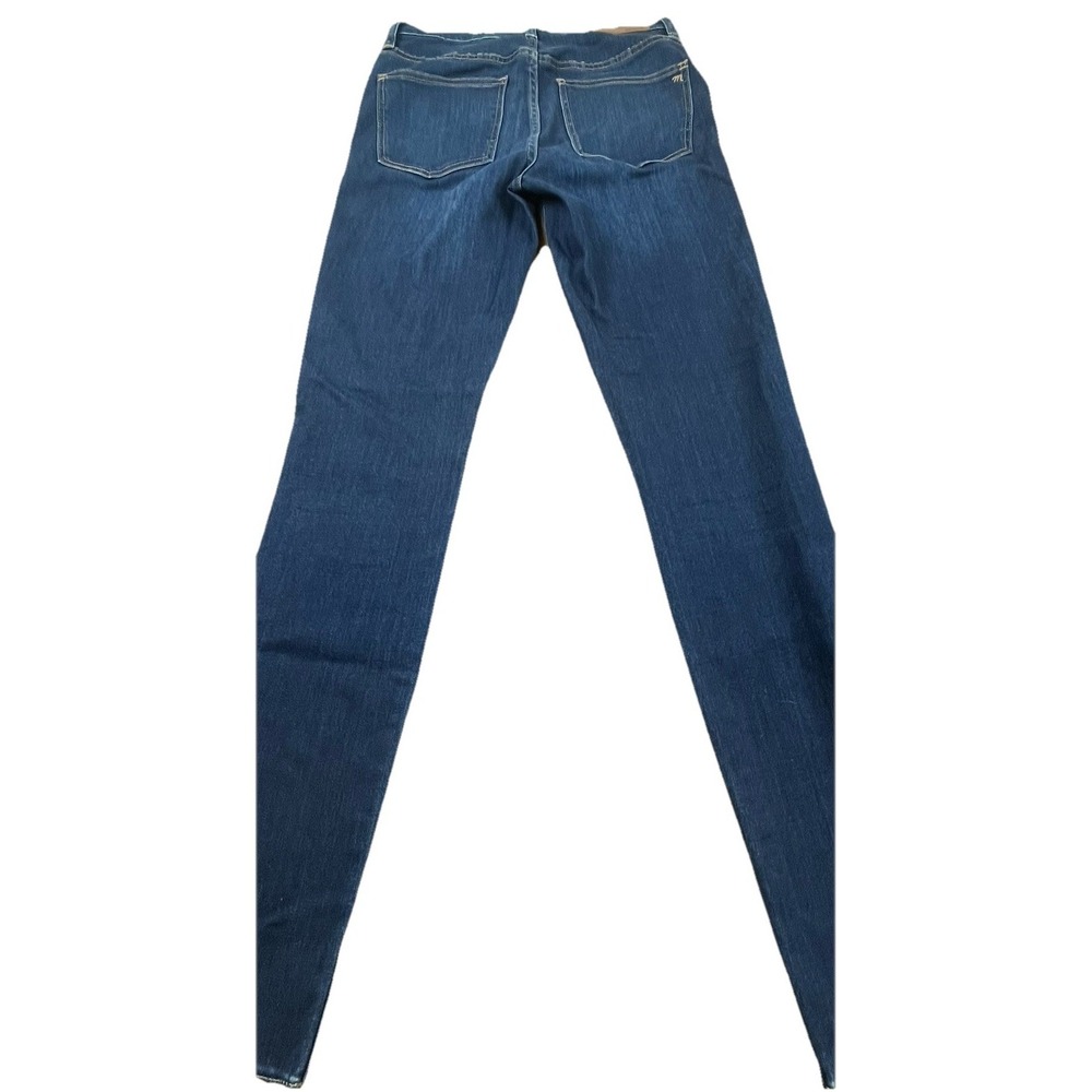 Madewell 9" Mid-Rise Skinny Wom Jeans Dark Wash Button Fly Size 26T Casual - Picture 3 of 16